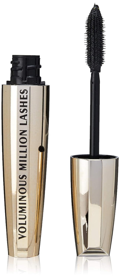 L’Oreal Paris Makeup Voluminous Million Lashes Mascara, Volumizing Collagen Infused Eye Makeup, Amplifying Mascara Brush, Washable, Black Brown, 0.3 Fl Oz., 1 Count