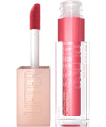 Maybelline Lifter Gloss, Hydrating Lip Gloss with Hyaluronic Acid, Ice, Pink Neutral, 0.18 Ounce