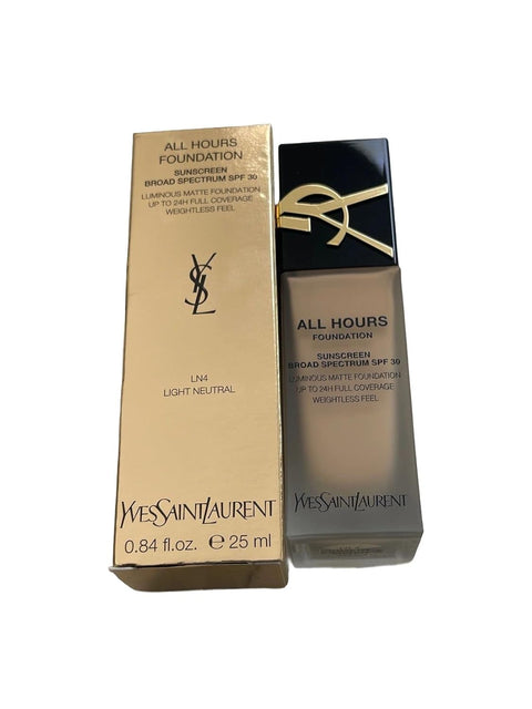 YSL All Hours Luminous Matte Foundation LN4 Cream