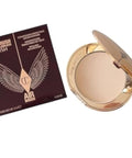 Charlotte Tilbury Mini Airbrush Flawless Finish Setting Pressed Compact Makeup Face Powder for Women - 2 Medium