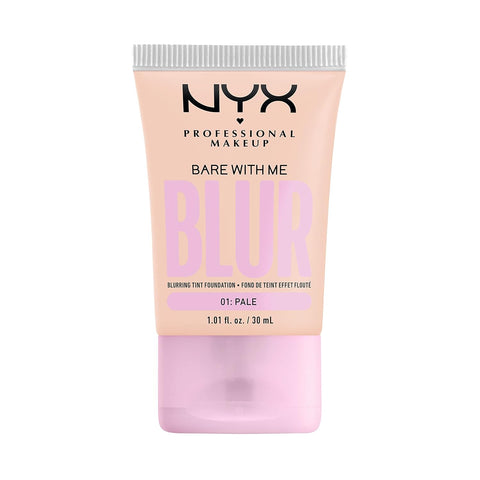 NYX PROFESSIONAL MAKEUP Bare with Me Blur Skin Tint Foundation Make up with Matcha, Glycerin & Niacinamide - Light Neutral