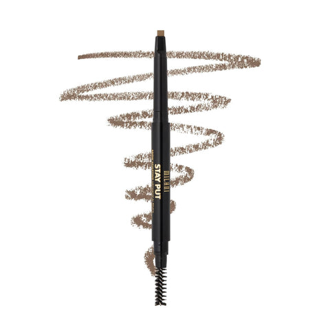 Milani Stay Put Brow Sculpting Mechanical Pencil - Medium Brown (0.01 Ounce) Cruelty-Free Long-Lasting Eyebrow Pencil That Defines and Shapes Brows