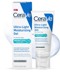 Cerave Ultra-Light Moisturizing Gel | Hydrating Gel Face Moisturizer with Ceramides, Niacinamide, Hyaluronic Acid | Fragrance Free | Oil-Free | Weightless Mattifying Moisturizer | 1.75 FL Oz