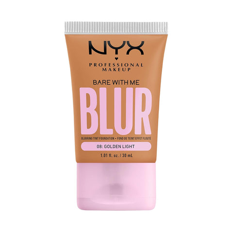 NYX PROFESSIONAL MAKEUP Bare with Me Blur Skin Tint Foundation Make up with Matcha, Glycerin & Niacinamide - Light Neutral