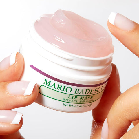 Mario Badescu Lip Mask, Overnight Lip Treatment Enriched with Skin Softening Coconut Oil and Hydrating Shea Butter