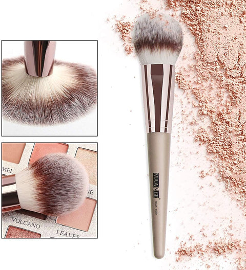 Makeup Brushes, 18 Pcs Professional Premium Synthetic Make up Brushes, Foundation Powder Concealers Eye Shadows Makeup Brush Set (Champagne Gold)