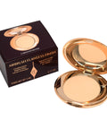 Charlotte Tilbury Mini Airbrush Flawless Finish Setting Pressed Compact Makeup Face Powder for Women - 2 Medium