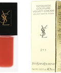 Yves Saint Laurent Tatouage Couture Velvet Cream Liquid - 211 Chili Incitement for Women - 0.2 Oz Lipstick