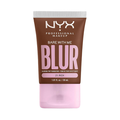 NYX PROFESSIONAL MAKEUP Bare with Me Blur Skin Tint Foundation Make up with Matcha, Glycerin & Niacinamide - Light Neutral