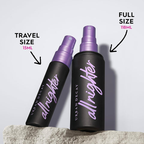 Urban Decay All Nighter Waterproof Makeup Setting Spray for Face, Long-Lasting, Award-Winning Finishing Spray for Smudge-Proof & Transfer-Resistant Makeup, 16 HR Wear, Oil-Free, Natural Finish, Vegan