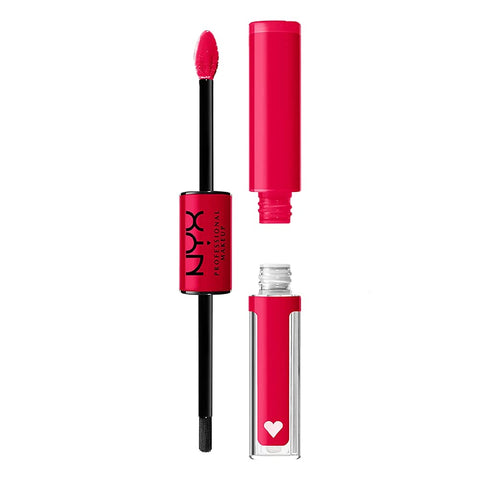 NYX PROFESSIONAL MAKEUP Shine Loud, Long-Lasting Liquid Lipstick with Clear Lip Gloss - Make It Work (Cool-Toned Plum)