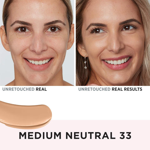 IT Cosmetics Your Skin but Better Foundation + Skincare - Hydrating Medium Buildable Coverage - Minimizes Pores & Imperfections - Natural Radiant Finish - with Hyaluronic Acid - 1.0 Fl Oz