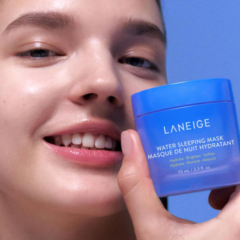 LANEIGE Water Sleeping Mask: Korean Overnight Mask, Squalane, Probiotic-Derived Complex, Hydrate, Barrier-Boosting, Visibly Smooth and Brighten