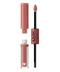 NYX PROFESSIONAL MAKEUP Shine Loud, Long-Lasting Liquid Lipstick with Clear Lip Gloss - Make It Work (Cool-Toned Plum)