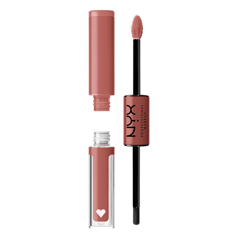 NYX PROFESSIONAL MAKEUP Shine Loud, Long-Lasting Liquid Lipstick with Clear Lip Gloss - Make It Work (Cool-Toned Plum)