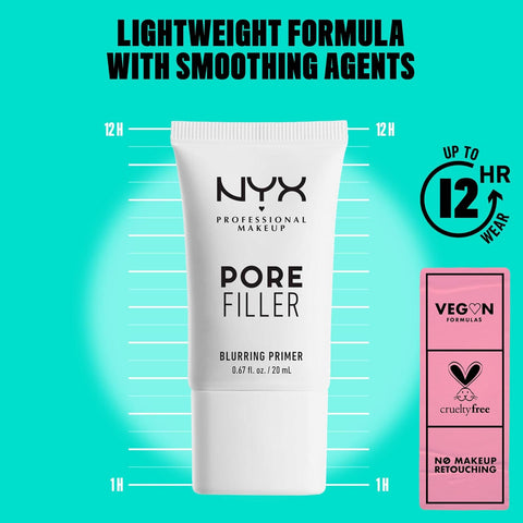 NYX PROFESSIONAL MAKEUP Pore Filler Blurring Primer, Vegan Face Primer