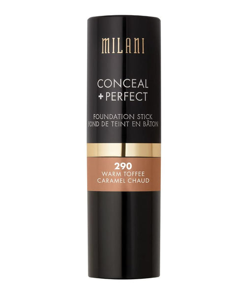 Milani Conceal + Perfect Foundation Stick - Sand Beige (0.46 Ounce) Vegan, Cruelty-Free Cream Foundation - Cover Under-Eye Circles, Blemishes & Skin Discoloration for a Flawless Finish