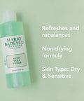 Mario Badescu Aloe Vera Toner for Dry and Sensitive Skin | Soothing Facial Toner That Hydrates and Balances| Formulated with Aloe Vera