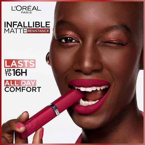 Infallible Matte Resistance Liquid Lipstick, up to 16 Hour Wear, Worth It Medium 635, 0.16 Fl Oz