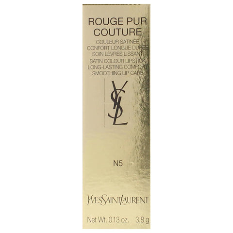 Yves Saint Laurent Rouge Pur Couture Satin Lipstick - N5 Tribute Nude for Women - 0.13 Oz Lipstick