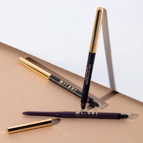 Milani Stay Put Eyeliner - after Dark (0.01 Ounce) Cruelty-Free Self-Sharpening Eye Pencil with Built-In Smudger - Line & Define Eyes with High Pigment Shades for Long-Lasting Wear