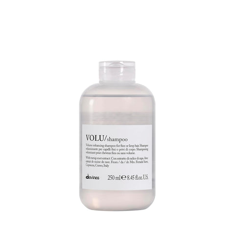 Davines VOLU Shampoo, Volume Shampoo for Fine, Thin Hair Types, Gentle Everyday Volumizing