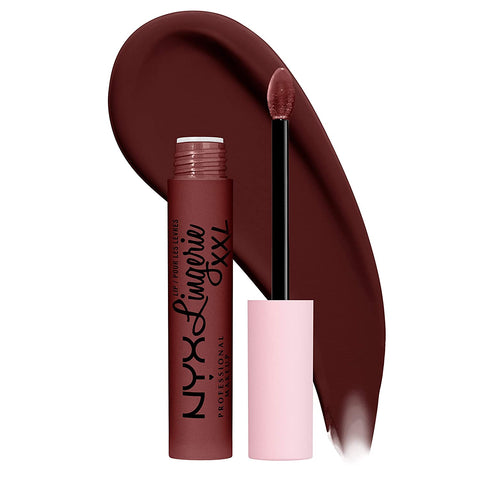 NYX PROFESSIONAL MAKEUP Lip Lingerie XXL Matte Liquid Lipstick - Strip'D down (Coral Beige)