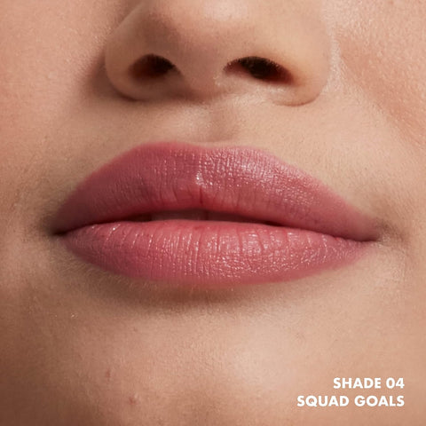 NYX PROFESSIONAL MAKEUP Powder Puff Lippie Lip Cream, Liquid Lipstick - Squad Goals (Tea Rose Pink)