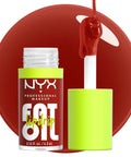 NYX PROFESSIONAL MAKEUP Fat Oil Lip Drip, Moisturizing, Shiny and Vegan Tinted Lip Gloss - Supermodel (Shimmering Magenta)