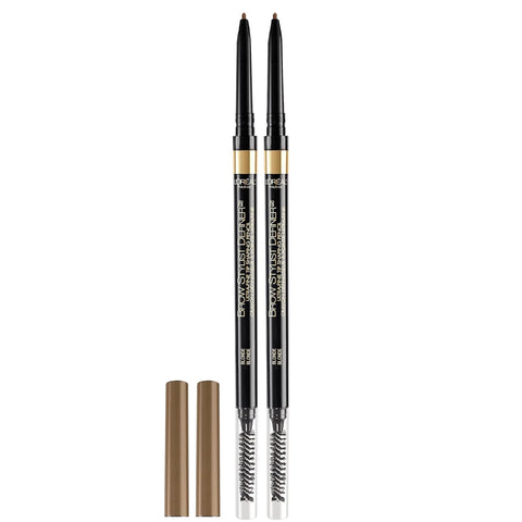 Makeup Brow Stylist Definer Waterproof Eyebrow Pencil, Ultra-Fine Mechanical Pencil, Draws Tiny Brow Hairs and Fills in Sparse Areas and Gaps, Dark Brunette, 0.003 Ounce (Pack of 1)