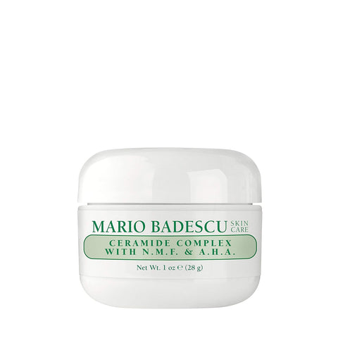 Mario Badescu Ceramide Complex with N.M.F. & A.H.A. for Oily and Sensitive Skin | Facial Cream That Improves Skin Tone |Formulated with Ceramide & Natural Moisturizing Factors| 1 OZ