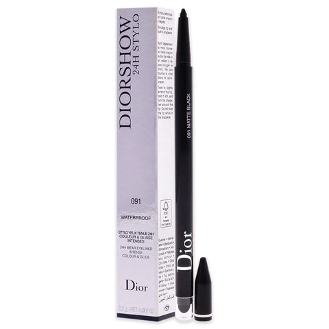 Christian Dior Diorshow 24H Stylo Waterproof Eyeliner - 091 Matte Black Women 0.01 Oz