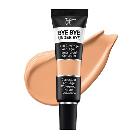 IT Cosmetics Bye Bye under Eye Full Coverage Concealer - for Dark Circles, Fine Lines, Redness & Discoloration - Waterproof - Anti-Aging - Natural Finish – 0.4 Fl Oz