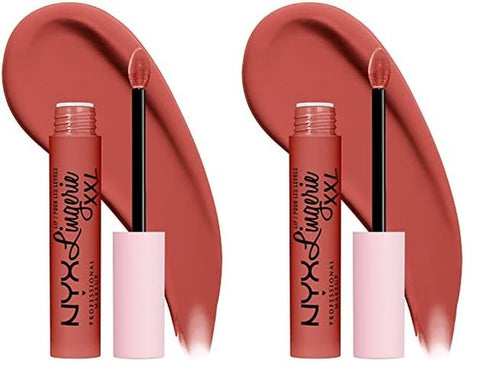 NYX PROFESSIONAL MAKEUP Lip Lingerie XXL Matte Liquid Lipstick - Strip'D down (Coral Beige)