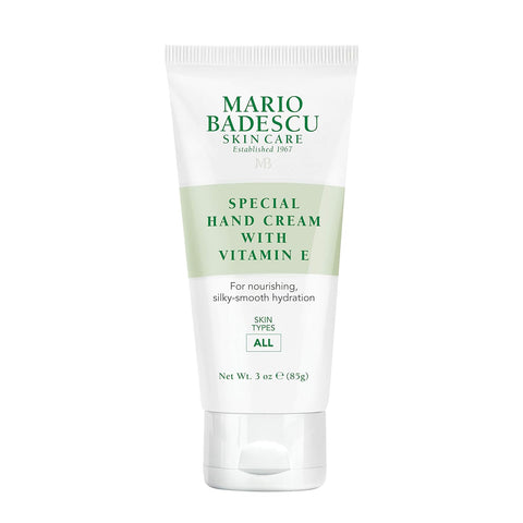 Mario Badescu Hand Cream with Vitamin E for Dry Cracked Hands, Moisturizing, Light and Fast-Absorbing, Ideal for All Skin Types