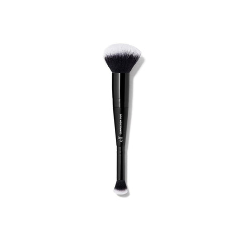 Complexion Duo Brush, Makeup Brush for Applying Foundation & Concealer, Creates an Airbrushed Finish, Made with Vegan, Cruelty-Free Bristles