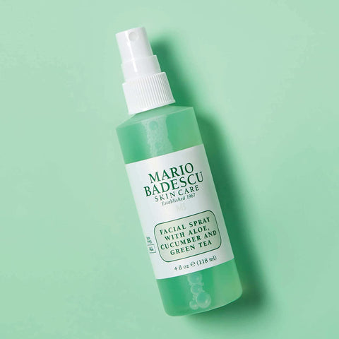 Mario Badescu Facial Spray with Aloe, Cucumber and Green Tea for All Skin Types, Face Mist That Hydrates & Invigorates