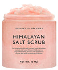 Brooklyn Botany Himalayan Salt Body Scrub - Moisturizing and Exfoliating Body, Face, Hand, Foot Scrub - Fights Stretch Marks, Fine Lines, Wrinkles - Great Gifts for Women & Men - 10 Oz