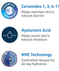 Cerave Moisturizing Cream | Body and Face Moisturizer for Dry Skin | Body Cream with Hyaluronic Acid and Ceramides | Daily Moisturizer | Oil-Free | Fragrance Free | Non-Comedogenic | 19 Ounce