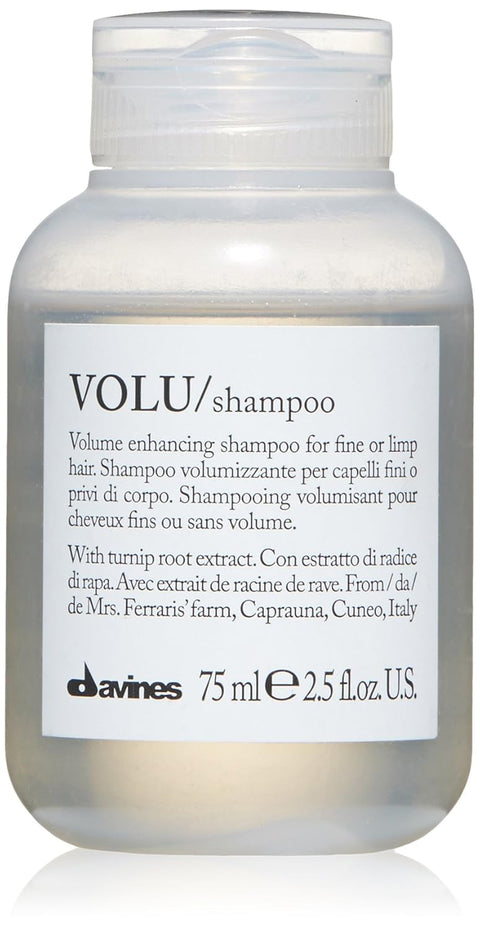 Davines VOLU Shampoo, Volume Shampoo for Fine, Thin Hair Types, Gentle Everyday Volumizing