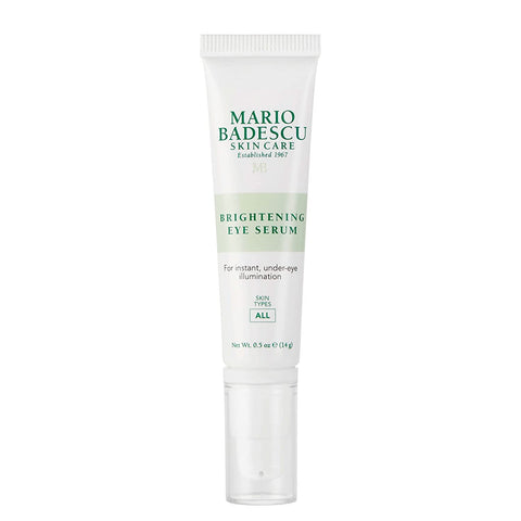 Mario Badescu Brightening & Revitalizing under Eye Serum, anti Aging & Hydrating, Reduces the Appearance of Fine Lines & Dark Circles with Caffeine and Squalane, 0.5 Oz