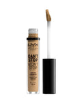 NYX PROFESSIONAL MAKEUP Can'T Stop Won'T Stop Contour Concealer, 24H Full Coverage Matte Finish - Natural