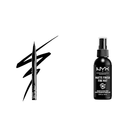 NYX PROFESSIONAL MAKEUP Epic Ink Liner, Waterproof Liquid Eyeliner - Black, Vegan Formula