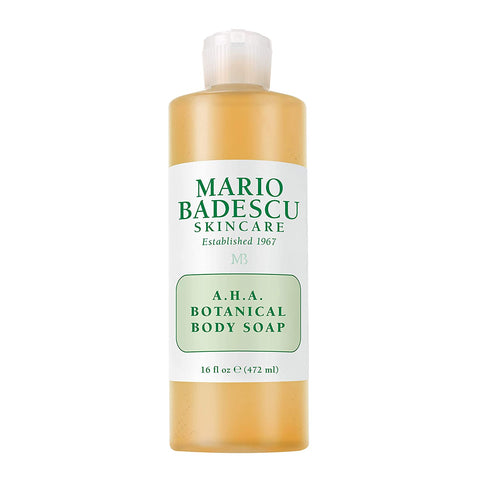 Mario Badescu AHA Botanical Body Wash Moisturizing, Clarifying and Gentle Exfoliating Body Wash for Brighter, Softer and Smoother Skin | Body Soap Infused with Glycolic Acid & Fruit Enzymes