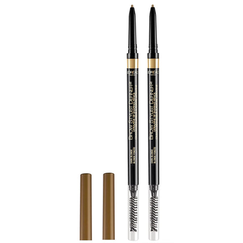 Makeup Brow Stylist Definer Waterproof Eyebrow Pencil, Ultra-Fine Mechanical Pencil, Draws Tiny Brow Hairs and Fills in Sparse Areas and Gaps, Dark Brunette, 0.003 Ounce (Pack of 1)