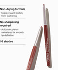 Clinique Long Lasting Quickliner Lip Liner | Non-Drying + No Sharpening, Crushed Berry