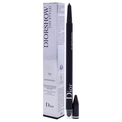 Christian Dior Diorshow 24H Stylo Waterproof Eyeliner - 781 Matte Brown Eyeliner Women 0.007 Oz