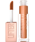 Maybelline Lifter Gloss, Hydrating Lip Gloss with Hyaluronic Acid, Ice, Pink Neutral, 0.18 Ounce