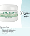 Mario Badescu Night Cream for Face, Ultra-Rich Overnight anti Aging Cream, Infused with Vitamins, Minerals and Antioxidant