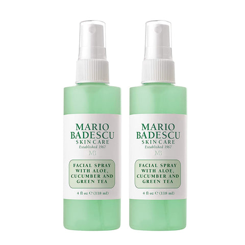 Mario Badescu Facial Spray with Aloe, Cucumber and Green Tea for All Skin Types, Face Mist That Hydrates & Invigorates